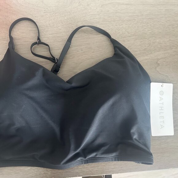 Athleta Ventura Bikini Crop - Black DD Large - Picture 1 of 2
